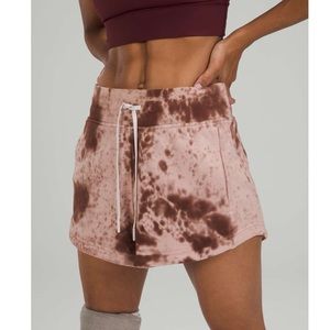Lululemon Inner Glow Short 3" *Terry Marble Dye Silky French Press Size 6